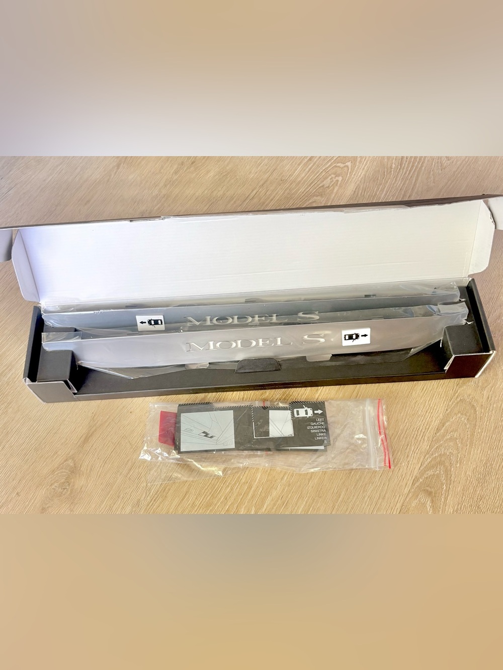 NWT | Genuine OEM Tesla Model S Illuminated Doorsill Plates | PN: 1537258-00-A - Picture 3 of 7